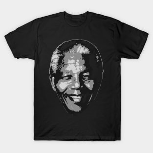 Nelson Mandela Black and White T-Shirt